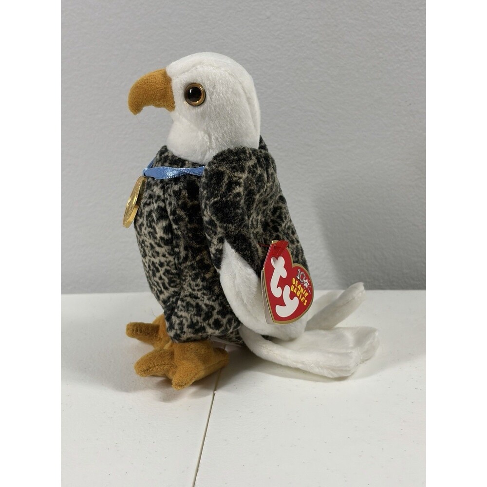 TY Beanie Baby - Valor the Eagle Birth September 11 2003  Collectible